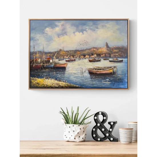 İstanbul’a Doğan Huzur Yağlı Boya Tablosu