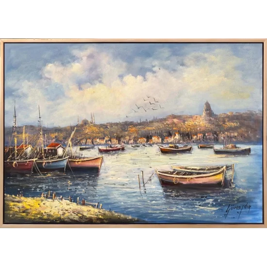 İstanbul’a Doğan Huzur Yağlı Boya Tablosu