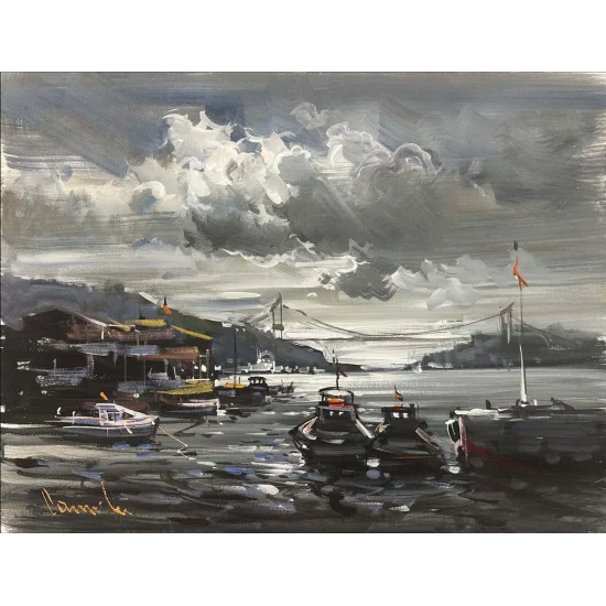 A Day in Istanbul Oil Painting