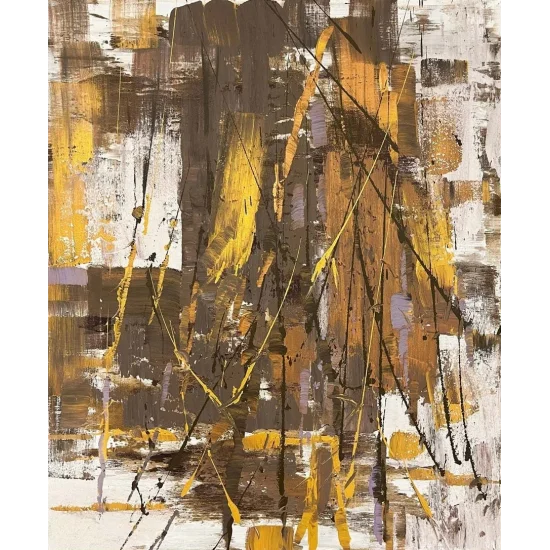 İzlerin Ardında Yağlı Boya Tablosu