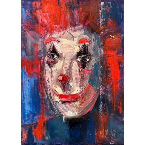 Joker Oil Painting