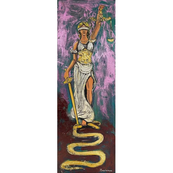 Justitia’nın Yüceliği Yağlı Boya Tablosu