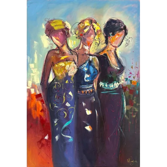 Kadınların Sırrı Yağlı Boya Tablosu