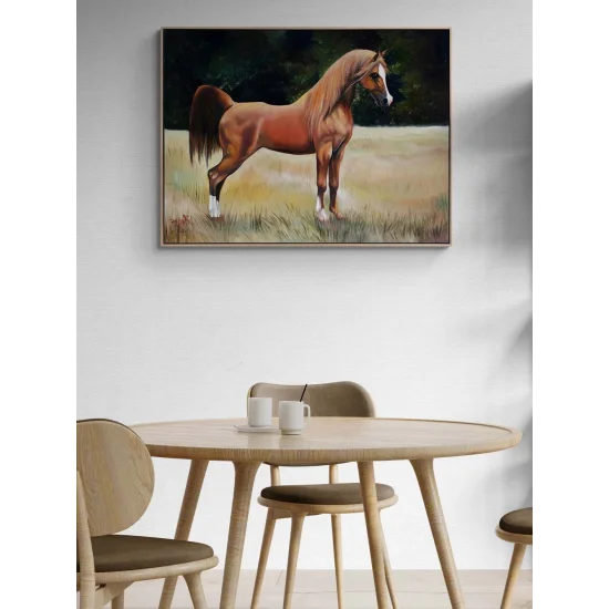 Kahverengi At Yağlı Boya Tablosu