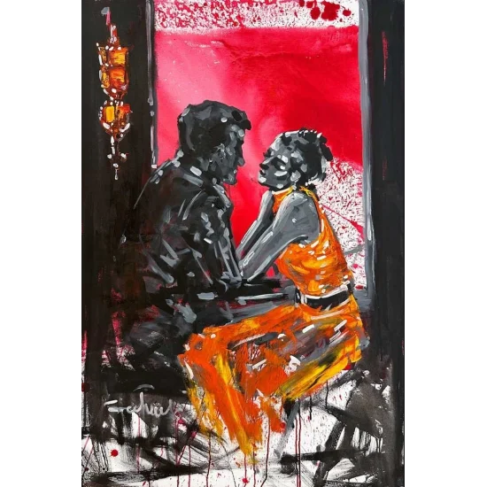 Kalplerin Eşleşmesi Yağlı Boya Tablosu