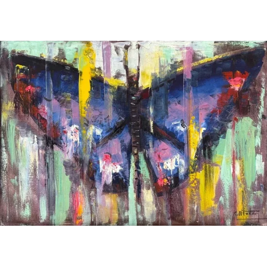 Kanat Sesleri Yağlı Boya Tablosu