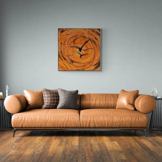 On the Trail of Wings Oil Painting | Simurg Art Gallery