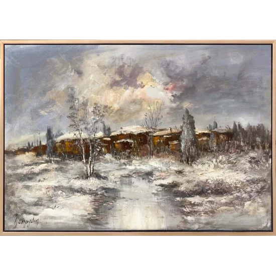 Time Beneath the Snow Oil Painting