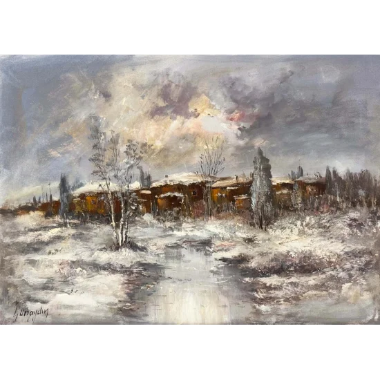 Time Beneath the Snow Oil Painting