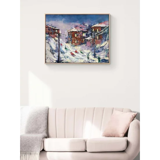 Snow Joy Oil Painting