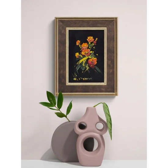 Karanlığa Dokunan Renk Yağlı Boya Tablosu