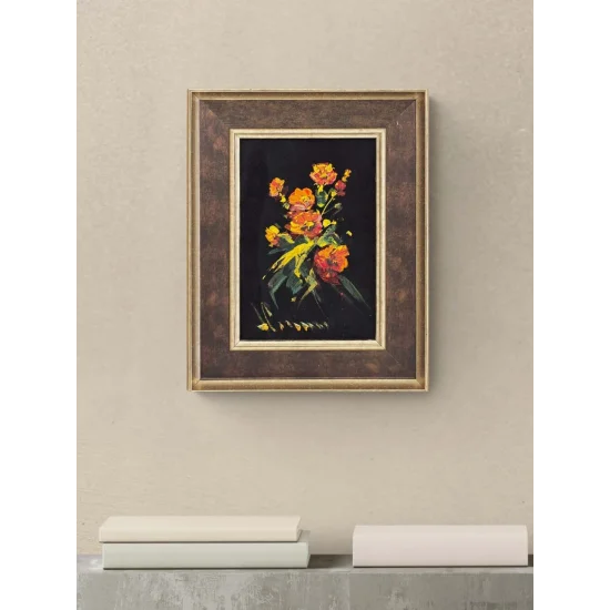 Karanlığa Dokunan Renk Yağlı Boya Tablosu