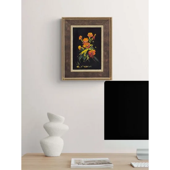 Karanlığa Dokunan Renk Yağlı Boya Tablosu