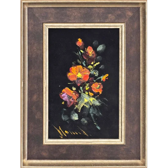 Karanlığa Dokunan Renk Yağlı Boya Tablosu