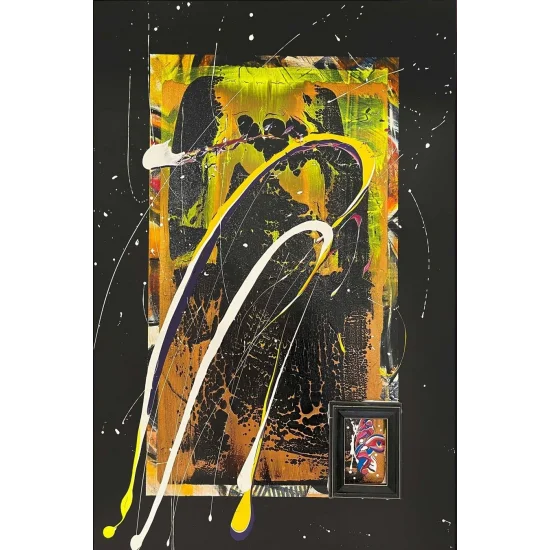 Karanlık ve Işık Yağlı Boya Tablosu