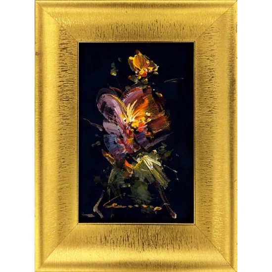 Karanlıkta Açan Zambak Yağlı Boya Tablosu