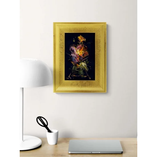 Karanlıkta Açan Zambak Yağlı Boya Tablosu