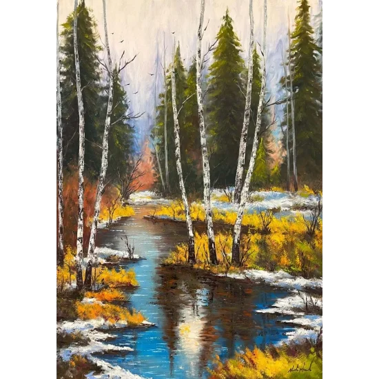 The Embrace of Snow and Peace Oil Painting