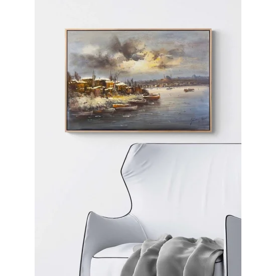 Karlı İstanbul Yağlı Boya Tablosu