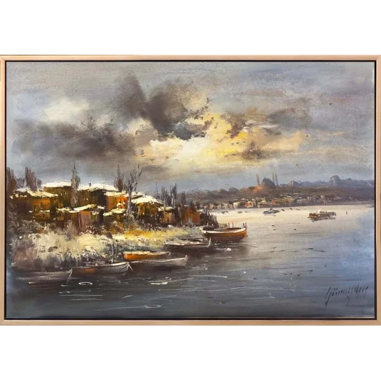 Karlı İstanbul Yağlı Boya Tablosu