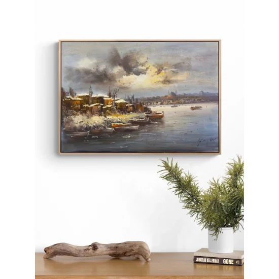 Karlı İstanbul Yağlı Boya Tablosu