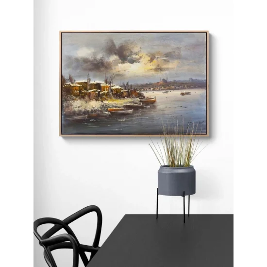 Karlı İstanbul Yağlı Boya Tablosu