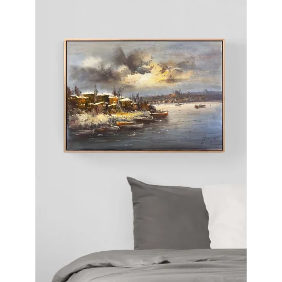 Karlı İstanbul Yağlı Boya Tablosu