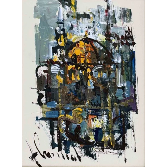 Karmaşanın İçindeki Düzen Yağlı Boya Tablosu