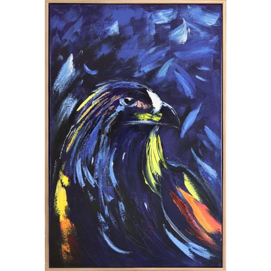 Kartal Bakışlı Yağlı Boya Tablosu