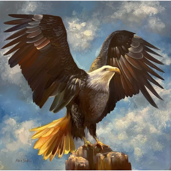 Kartalın Zirvesi Yağlı Boya Tablosu