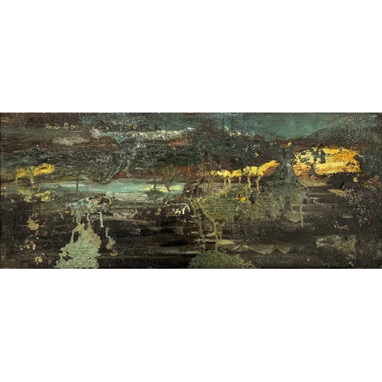 Gloomy Landscape Oil Painting