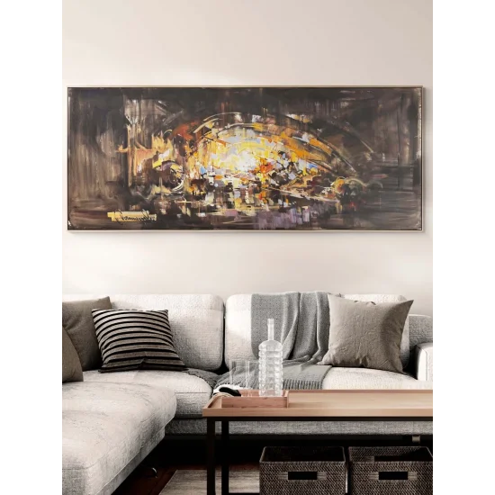 Katmanlı Sessizlik Yağlı Boya Tablosu