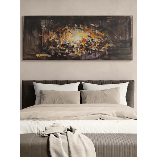 Katmanlı Sessizlik Yağlı Boya Tablosu