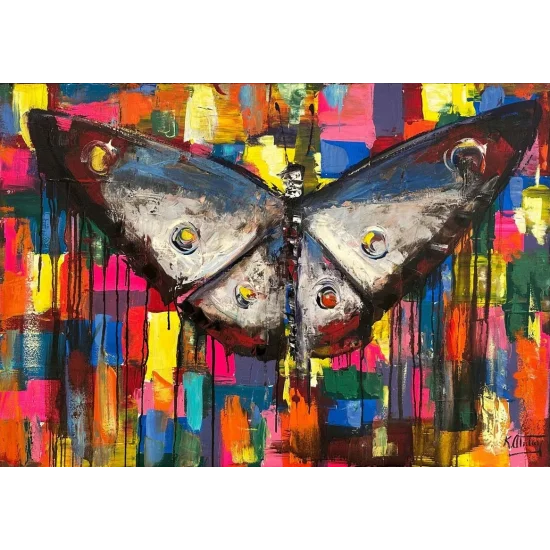 Butterfly and Colorful Dreams Oil Painting