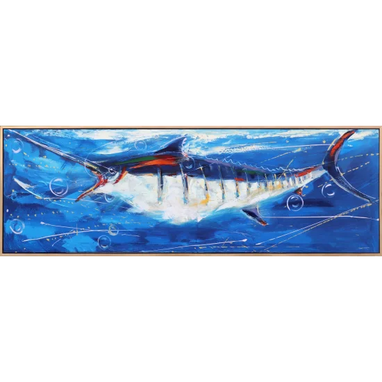 Kılıç Balığı Rüyası Yağlı Boya Tablosu