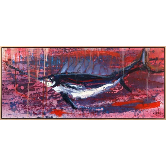 Swordfish Oil Painting | Simurg Art Gallery