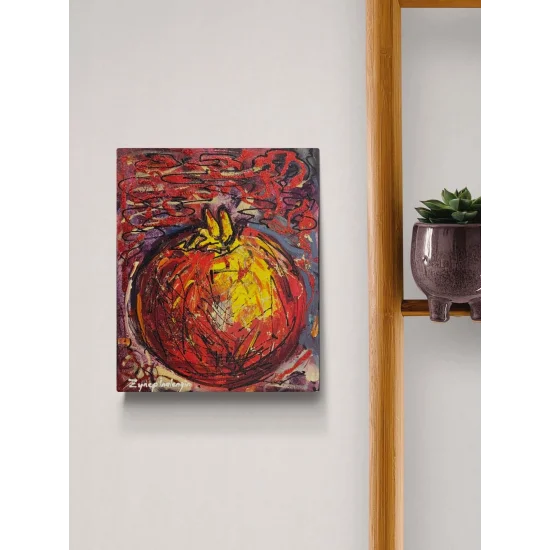 Kırmızı Bir Sır Yağlı Boya Tablosu