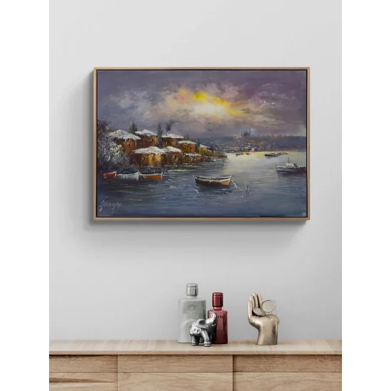 Winter Istanbul Oil Painting