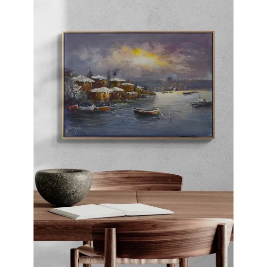 Winter Istanbul Oil Painting