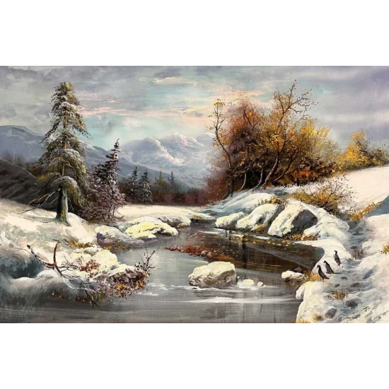 Traces of Winter Dream Oil Painting