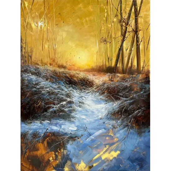 Winter Breeze Oil Painting