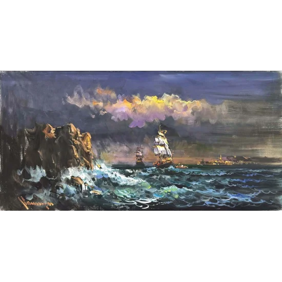 Beyond the Shore Oil Painting