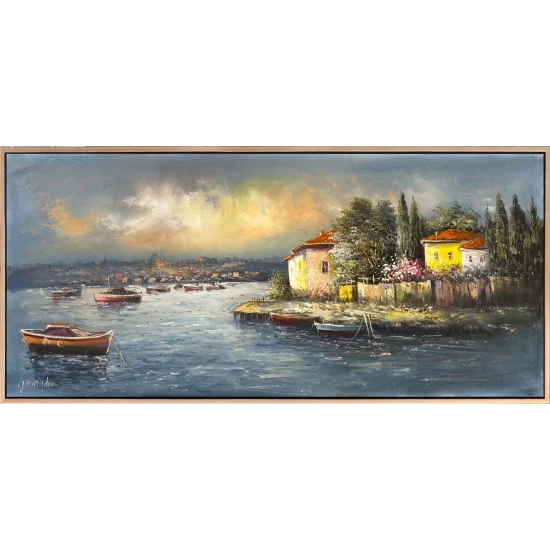 Tranquility Washing Ashore Oil Painting