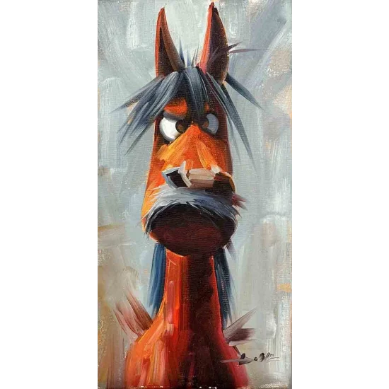 The Angry Donkey Oil Painting