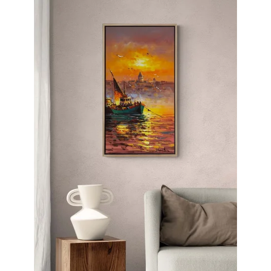 Kızıl Akşam Yağlı Boya Tablosu