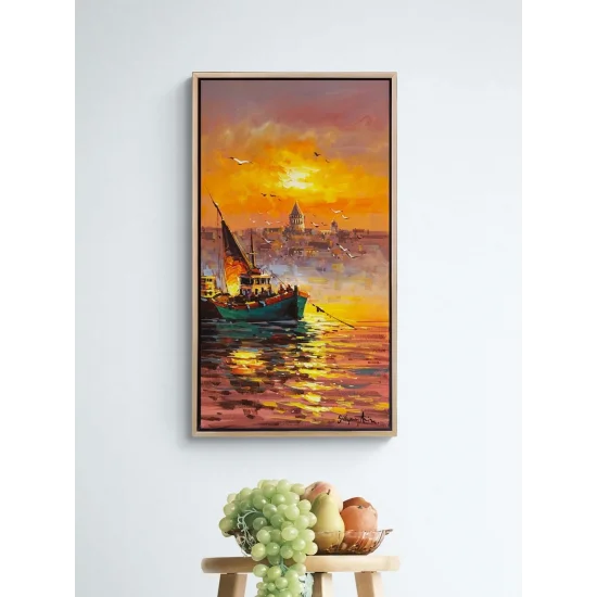 Kızıl Akşam Yağlı Boya Tablosu