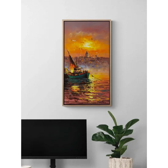 Kızıl Akşam Yağlı Boya Tablosu