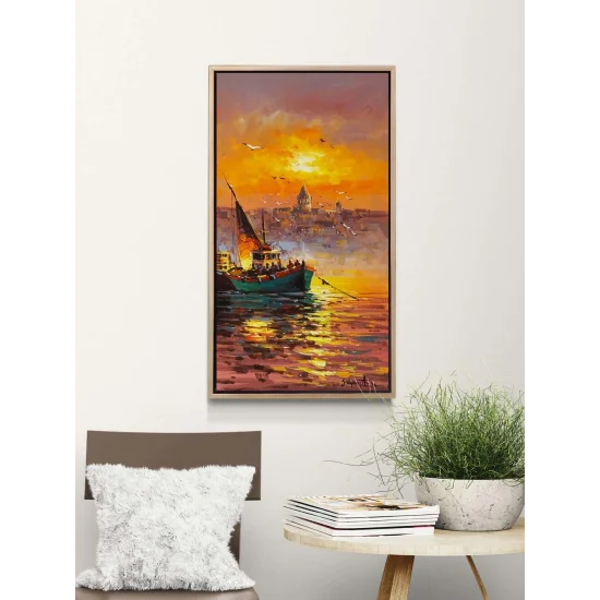 Kızıl Akşam Yağlı Boya Tablosu