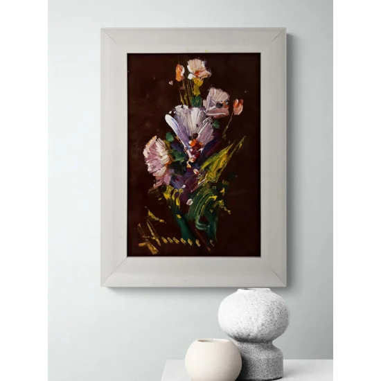 Kızıl Yapraklar Yağlı Boya Tablosu