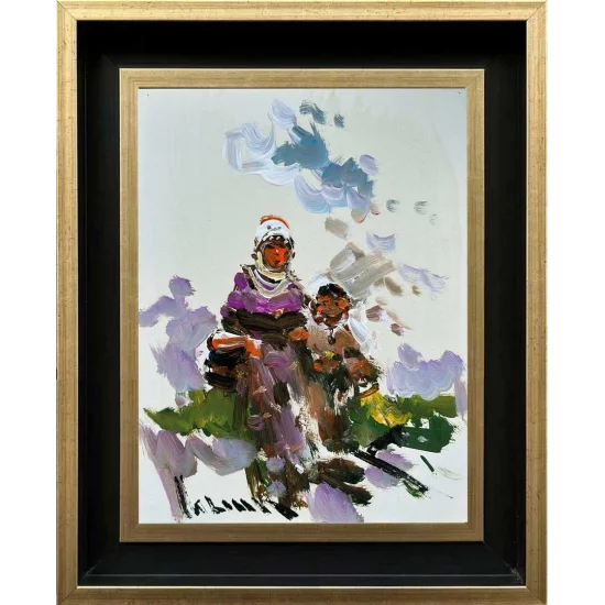 Köy Kadınları ve Toprak Yağlı Boya Tablosu